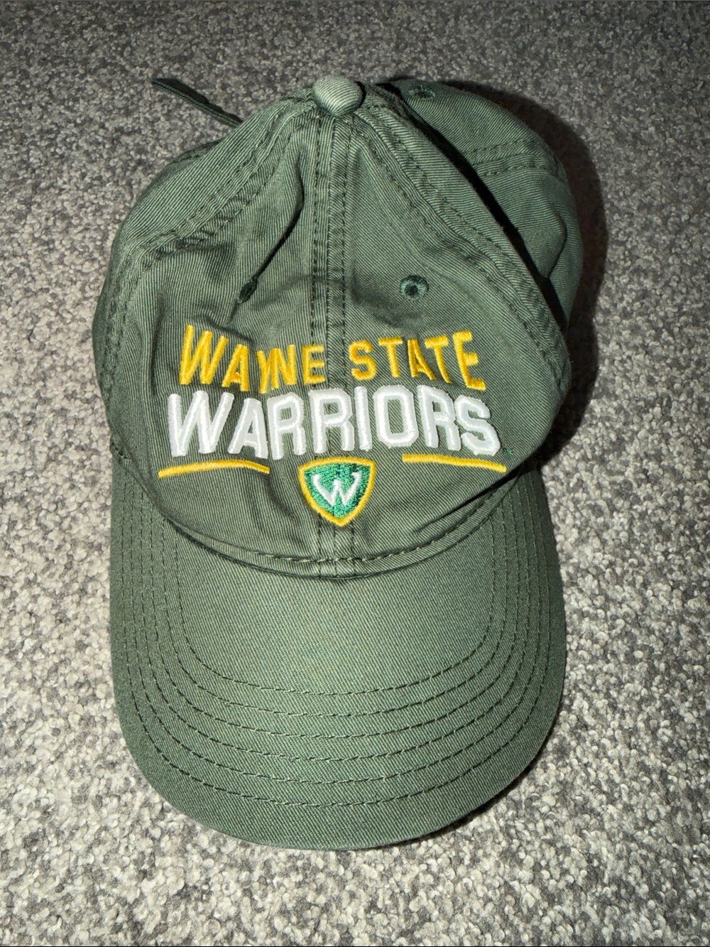 Legacy Olive Green Wayne State Warriors Embroidered Cap